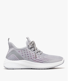 GEMO Baskets running en mesh à lacets femme - Valentina Baldano Gris