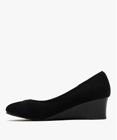 escarpins a talon compense en maille texture femme noir standardG902401_3