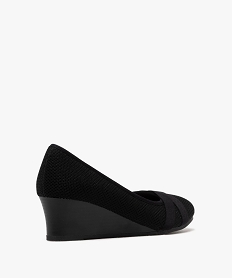 escarpins a talon compense en maille texture femme noir standardG902401_4