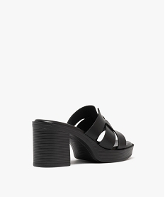 mules a talon haut et bout ouvert femme noir standard sandales a talonG903201_4