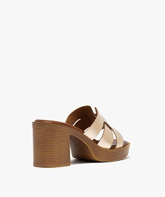mules a talon haut et bout ouvert femme dore sandales a talonG903801_4