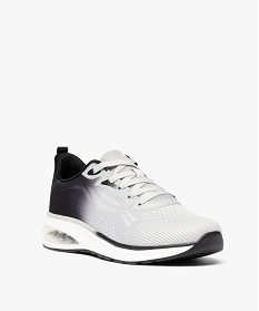 baskets basses en mesh renforce a semelle bulle dair homme grisG906201_2