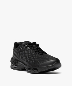 baskets running en mesh renforce avec semelle a bulle dair homme noir vifG906401_2