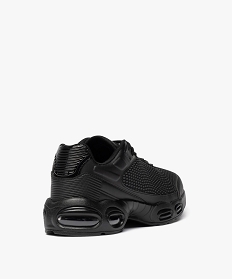 baskets running en mesh renforce avec semelle a bulle dair homme noir vifG906401_4
