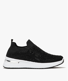 GEMO Baskets en mesh avec strass femme - Valentina Baldano noir standard