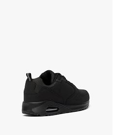 baskets basses unies avec semelle a bulle dair homme noir vifG908301_4