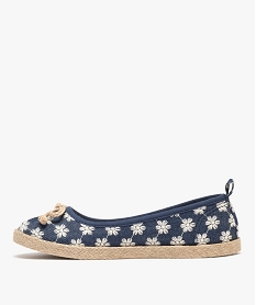 ballerines en toile imprimee a semelle de corde femme bleu chineG912601_3