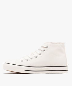 baskets montantes en toile brodee avec bout recouvert femme blanc standardG913001_3