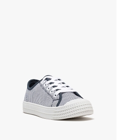 baskets en toile a epaisse semelle et bout recouvert femme bleuG914001_2