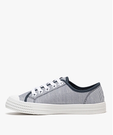 baskets en toile a epaisse semelle et bout recouvert femme bleuG914001_3