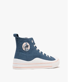 baskets montantes en toile denim imprime femme - stitch bleu chineG914401_4