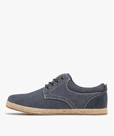 baskets en toile tige basse avec semelle de corde homme - lee cooper bleuG916801_3