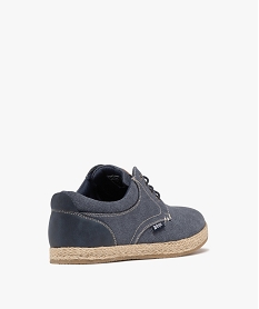 baskets en toile tige basse avec semelle de corde homme - lee cooper bleuG916801_4