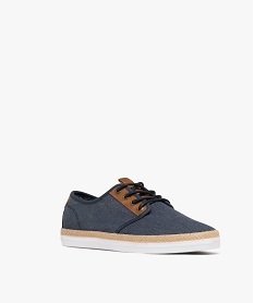 baskets en toile avec semelle de corde homme bleuG918601_2