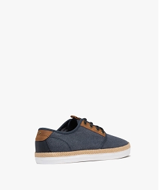 baskets en toile avec semelle de corde homme bleuG918601_4