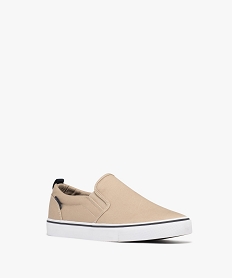 baskets en toile a enfiler style slippers homme - urban steps beigeG918801_2