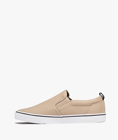 baskets en toile a enfiler style slippers homme - urban steps beigeG918801_3
