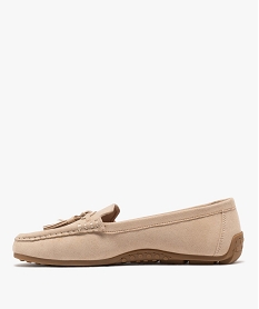 mocassins confort en toile femme - valentina baldano beige standard mocassinsG919001_3