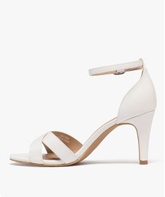 sandales a talon haut et fin et brides croisees femme blanc standard sandales a talonG925301_3