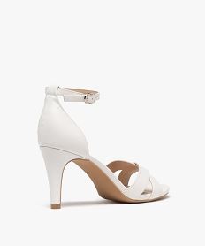 sandales a talon haut et fin et brides croisees femme blanc standard sandales a talonG925301_4