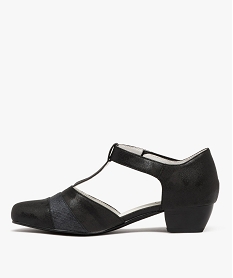 escarpins confort a talon cubain et bride en t femme noir escarpinsG928401_3