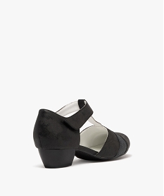 escarpins confort a talon cubain et bride en t femme noir escarpinsG928401_4