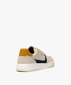 baskets basses a lacets dessus perfore homme beigeG929001_4