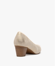 escarpins confort a bout carre avec semelle interieure cuir beige standard escarpinsG929201_4