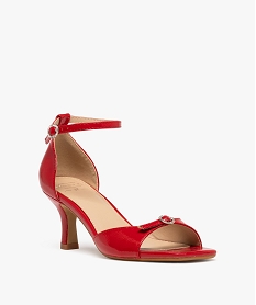 sandales vernies avec boucles a strass femme rouge vif sandales a talonG930601_2
