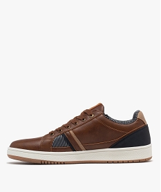 baskets basses a lacets au look urbain homme marron vifG932901_3
