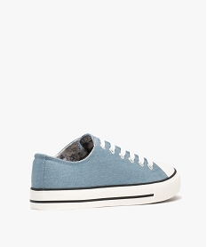 tennis en toile a lacets avec semelle epaisse femme bleuG934401_4