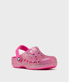 sabots souples pailletes dessus perfore fille - crocs rose vifG935701_2