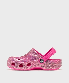 sabots souples pailletes dessus perfore fille - crocs rose vifG935701_3