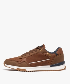 GEMO Baskets basses à semelle contrastante homme - Lee Cooper Orange