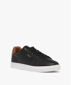 baskets basses a lacets avec semelle contrastante homme - lee cooper noir vifG936101_2