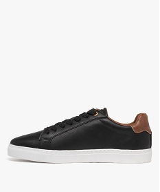 baskets basses a lacets avec semelle contrastante homme - lee cooper noir vifG936101_3
