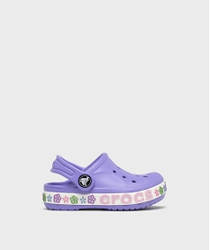 GEMO Sabots souples fille Baya Band Flowers - Crocs Violet