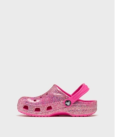 sabots souples pailletes dessus perfore fille - crocs rose vifG938101_3
