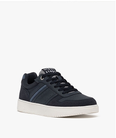 baskets basses multimatieres a semelle epaisse homme bleuG938301_2