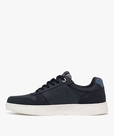baskets basses multimatieres a semelle epaisse homme bleuG938301_3