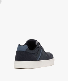 baskets basses multimatieres a semelle epaisse homme bleuG938301_4