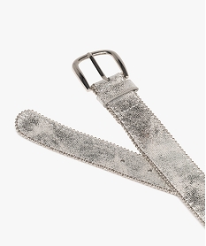 ceinture large metallisee a perles femme argenteG939001_2
