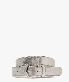ceinture large metallisee a perles femme argenteG939001_3