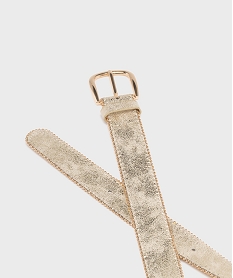 ceinture large metallisee a perles femme doreG939301_2