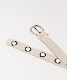 ceinture a oeillets metalliques femme beige ceinturesG940501_2