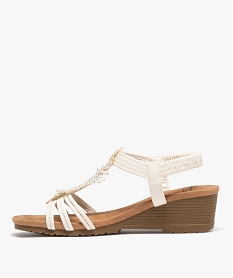 sandales a brides avec strass et semelle compensee femme - valentina baldano blanc standard sandales a talonG942501_3