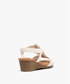 sandales a brides avec strass et semelle compensee femme - valentina baldano blanc standard sandales a talonG942501_4