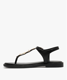 sandales plates a entredoigts avec breloques metalliques femme  - valentina baldano noir standard sandales plates et nu-piedsG943301_3