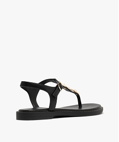 sandales plates a entredoigts avec breloques metalliques femme  - valentina baldano noir standard sandales plates et nu-piedsG943301_4