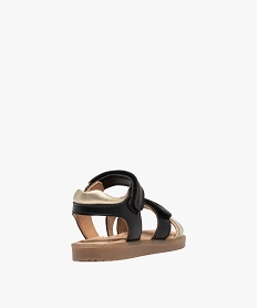 sandales a brides croisees et paillettes fille noir standardG950301_4